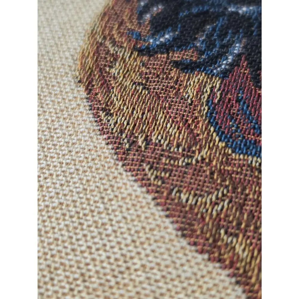 Rooster Needlepoint Pillow French Country 12x12 Nuetral Colors Farmhouse France